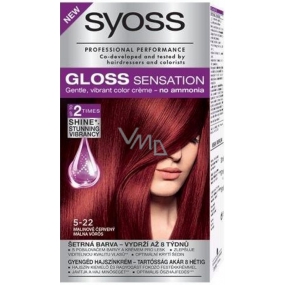 Syoss Gloss Sensation Sanfte Haarfarbe ohne Ammoniak 5-22 Himbeerrot 115 ml