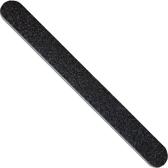 Abrasive Nagelfeile schwarz 18 cm