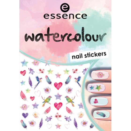 Essence Nail Art Aquarell Nagelaufkleber 07 1 Blatt