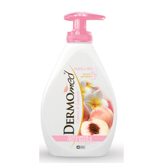 Dermomed Frangipani & White Peach Flüssigseifenspender 300 ml