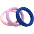 Haarband rosa, lila, blau 4 x 1 cm 3 Stück