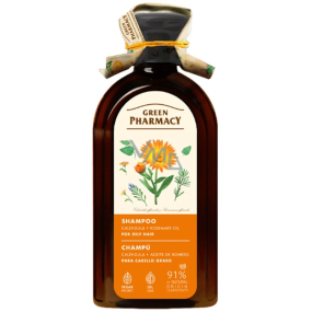 Green Pharmacy Ringelblumen- und Rosmarinöl-Shampoo für normales - fettiges Haar 350 ml