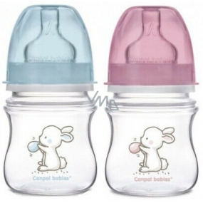 Canpol Babies Little Cutie Weithalsflasche pink / blau für Kinder ab 0 Monaten 120 ml 1 Stück