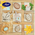 Nekupto Papierservietten 3-lagig 33 x 33 cm 20 Stück Ostern Holzrahmen - Narzisse, Hase, Eier