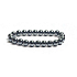 Hämatit-Armband elastischer Naturstein, Kugel 8 mm / 16 - 17 cm, gesunder Blutstein