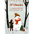 Albi Verspielte Weihnachtsumschlagkarte Kleines Mädchen mit Schneemann 14,8 x 21 cm