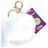 Albi Hairy Schlüsselanhänger Weiß 11 cm