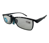 Berkeley Lesebrille Dioptrienbrille +1 Kunststoff schwarze Flecken blauer Block 1 Stück MC2238B