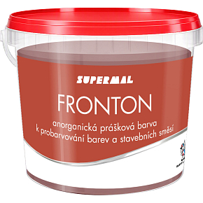 Fronton Pulverfarbe für Baustellenmischungen Mörtel und Beton, 0847 dunkelrot, 800 g