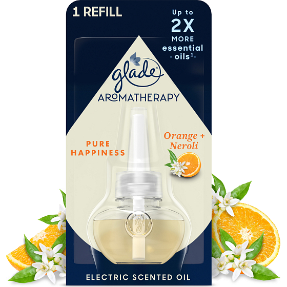 Glade Aromatherapy Nachfüllung für Raumspray Electric Pure Happiness, 20 ml