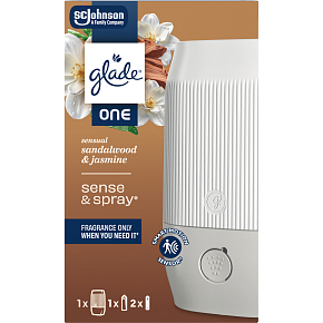 Glade ONE automatický osvěžovač vzduchu Sense & Spray + náplň Sandalwood & Jasmine, 10ml Glade ONE automatický osvěžovač vzduchu Sense & Spray + náplň Sandalwood & Jasmine, 10ml