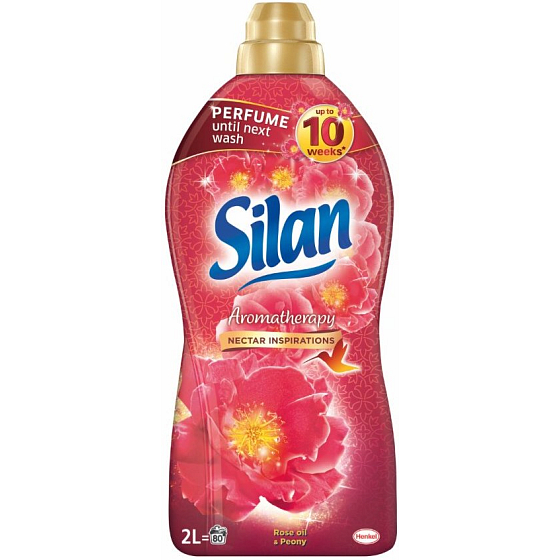 Silan Aromatherapie Nektar Inspirationen Rosenöl & Pfingstrose Weichspüler 80 Dosen 2 l