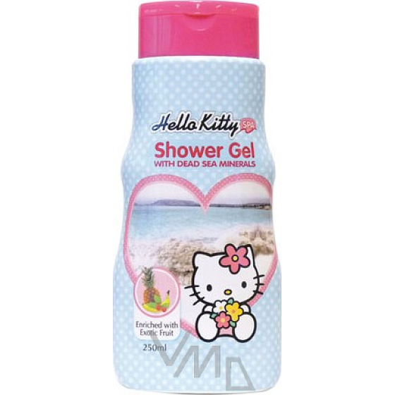 Hello Kitty Exotisches Fruchtduschgel blau für Kinder 250 ml