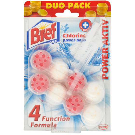 Bref Power Aktiv 4 Formel Chlor WC-Block 2x50 g, Duopack