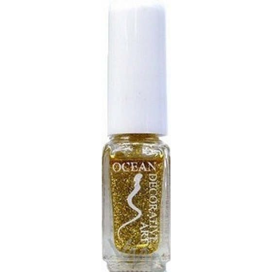 Ocean Decorative Art dekorieren Nagellack Schatten 05 Gold Glitter 5 ml