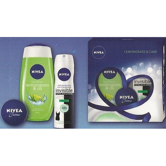 Nivea Deo Frisches Antitranspirant-Spray 150 ml + Duschgel 250 ml + Creme 30 ml, Kosmetikset