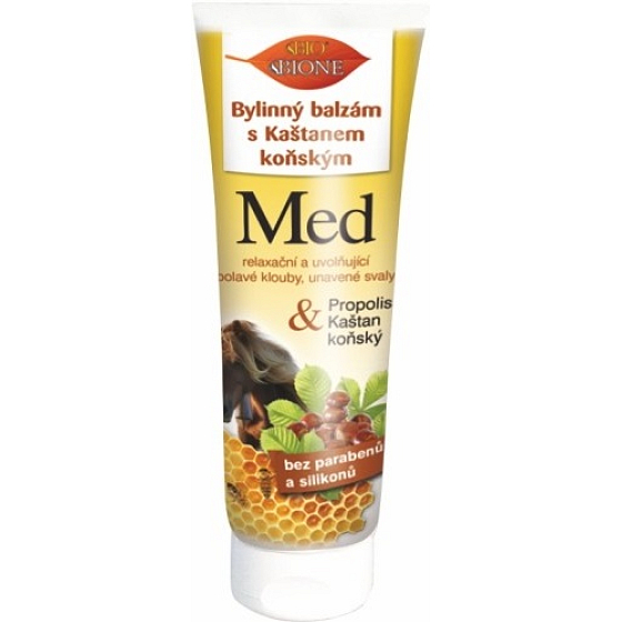 Bione Cosmetics Med & Propolis mit Rosskastanie Kräuterbalsam für alle Hauttypen 300 ml