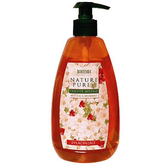 Böhmen Geschenke Weißer Tee und Preiselbeeren erweichende Flüssigseife 500 ml