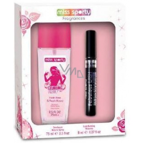 Miss Sports Love 2 Love Clubbing Proof parfümiertes Deodorantglas für Frauen 75 ml + Fabulous Lash Xtra Black Mascara 8 ml, Kosmetikset