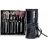 Sei schick! Travel Set, Set mit 7 Kosmetikpinseln mit natürlichen Ziegen- und synthetischen Borsten