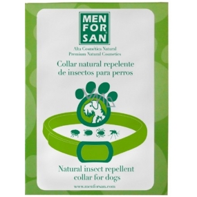 MenForSan Anti-Parasit natürliches Hundehalsband, abweisende Zecken und Flöhe für 90 Tage 60cm