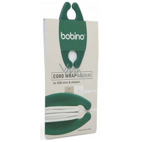 Wenn Bobino Cord Wrap Medium Cord Holder Medium dunkelgrün 8 x 4 x 0,3 cm