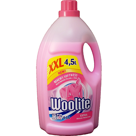 Woolite Extra Delicate Protection Flüssigwaschmittel für empfindliche Wäsche und Wollwäsche 75 Dosen 4,5 l