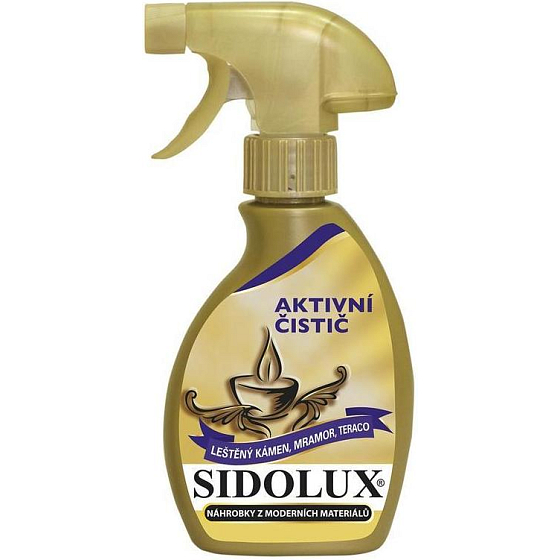 Sidolux Aktivreiniger für Grabsteine aus modernen Materialien 250 ml Sprühflasche