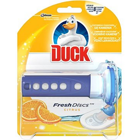 Duck Fresh Discs Active Citrus WC-Gel für hygienische Sauberkeit und Frische Ihrer Toilette 36 ml