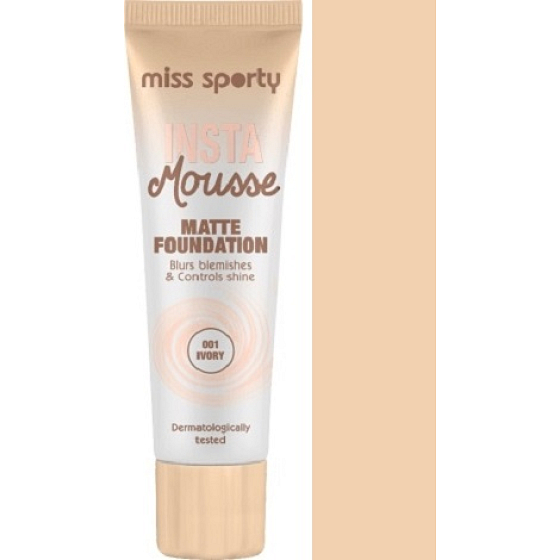 Miss Sports Insta Mousse Foundation Foundation 001 Elfenbein 30 ml