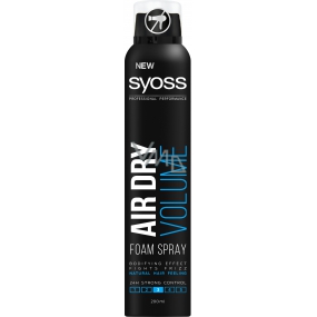 Syoss Air Dry Volume 24 starker Fixierschaum für Haarvolumenspray 200 ml