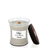 WoodWick Warme Wolle - Warme Wollduftkerze mit Holzdocht und Deckelglas klein 85 g