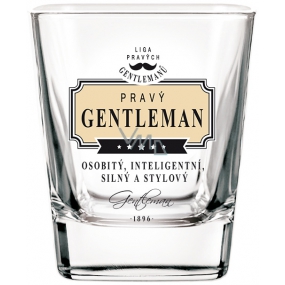 Nekupto League of Real Gentlemen Whiskyglas Real Gentleman - unverwechselbar, intelligent, stark und stilvoll 200 ml