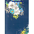 Ditipo Geschenk Papiertüte 26,4 x 32,5 x 13,5 cm blau weiß blau Blumen