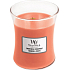 WoodWick Tamarind & Stonefruit - Duftkerze aus Tamarinde und Stein mit Holzdocht und Deckelglas Medium 275 g