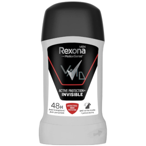 Rexona Men Active Protection + Unsichtbarer fester Antitranspirant-Deodorant-Stick mit 48-Stunden-Wirkung für Männer 50 ml Rexona Men Active Protection + Unsichtbarer fester Antitranspirant-Deodorant-Stick mit 48-Stunden-Wirkung für Männer 50 ml