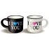 Nekupto Paar Minitassen Ich liebe dich 2 x 100 ml