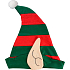Rappa Weihnachtsmütze Elf 1 Stück