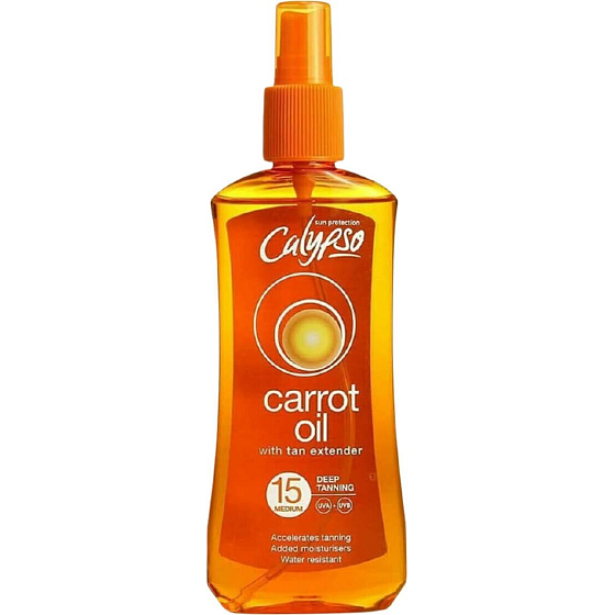 Calypso Karottenöl SPF15 Karottenöl für Sonnenbäder 200 ml