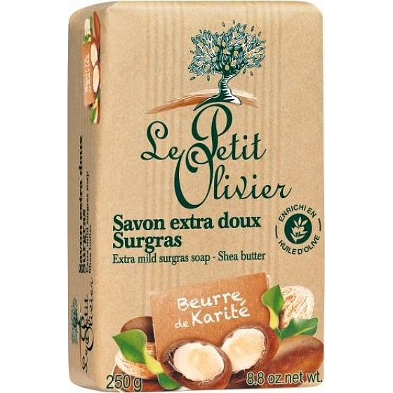 Le Petit Olivier Shea-Butter extrafein Toilettenseife mit natürlichen Extrakten 250 g