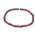 Rubin Facettenarmband elastischer Naturstein, Kugel 4 mm / 16 - 17 cm, Stein der Liebe, Leidenschaft, Führung