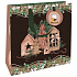 Nekupto Luxus Papier Geschenk Tasche 23 x 23 cm Weihnachten Haus