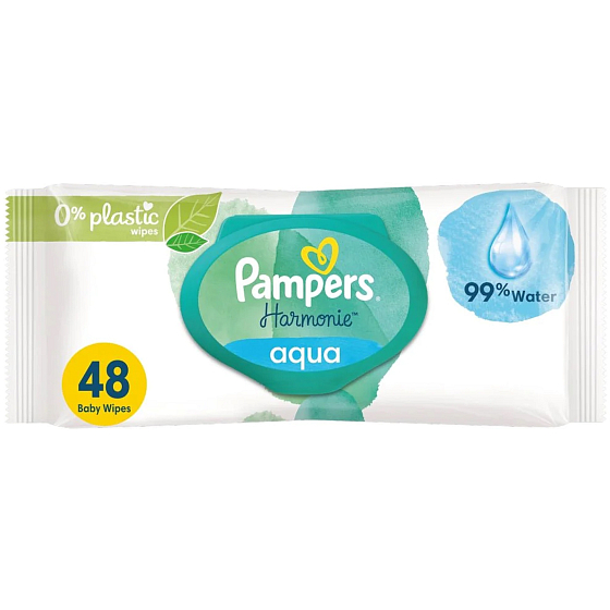 Pampers Pure Harmonie Aqua Feuchttücher für Kinder 48 Stück