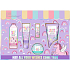 Baylis & Harding Einhorn Waschgel 50 ml + Duschcreme 60 ml + Lippenbalsam 5 g + Handcreme 30 ml + Badekristalle 70 g, Kosmetikset für Frauen