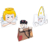 Geschenkpapiertüte 22 x 22 cm Nikolaus, Engel und Teufel 1 Stück verschiedene Arten