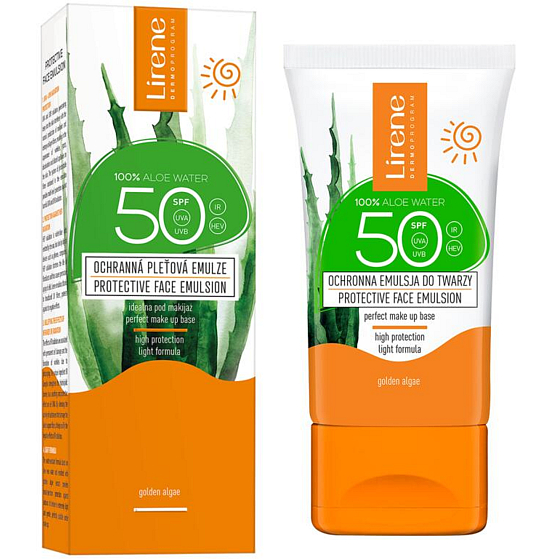 Lirene SC SPF50 Aloe vera Schutz Gesichtsemulsion 50 ml