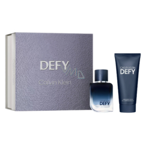 Calvin Klein Defy Eau de Parfum 50 ml + Duschgel 100 ml, Geschenkset für Männer