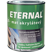 Eternal matte Acrylfarbe universell für Holz Metall Beton, 04 dunkelgrau, 700 g