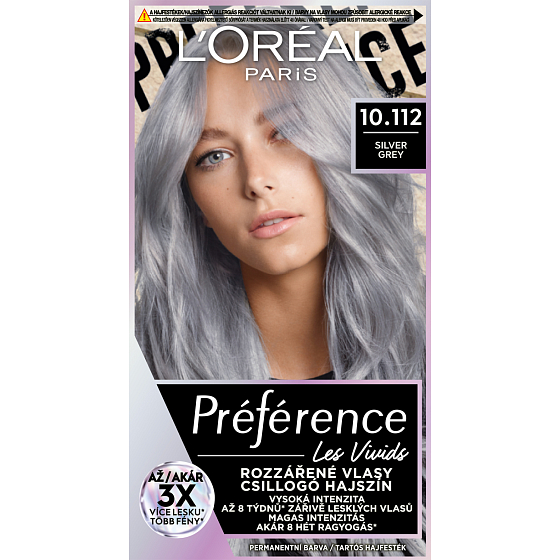 L'oreal Paris Préférence Vivid Colors barva na vlasy, Silbergrau 10.112