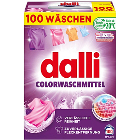 Dalli Colorwaschmittel Waschpulver für bunte Wäsche, 100 Wäschen, 5 kg